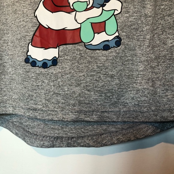Merry Stitchmas LILO & Stitch Christmas long sleeve shirt women’s S small 🩵 - Picture 5 of 8
